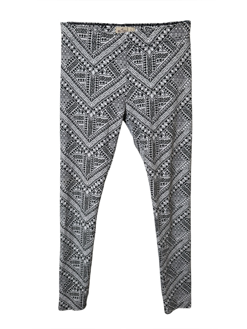 Hollister Small Black & White Geometric Print Leggings